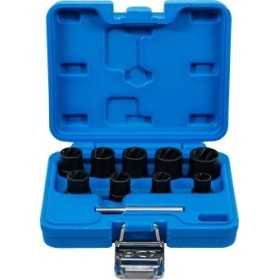 Jeu de douilles spiralÃ©es/extracteur de vis 10 mm 3/8" 10 19 mm 10 piÃ¨ces