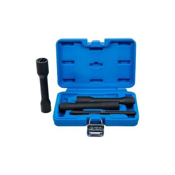 Jeu de douilles spiralÃ©es/extracteur de vis long 12 5 mm 1/2" 17 21 mm 4 piÃ¨ces