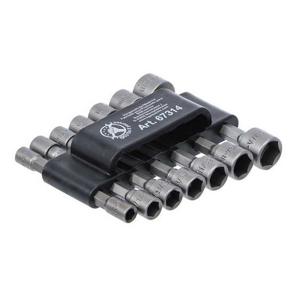 Jeu dâ€™embouts/de douilles 6 3 mm 1/4" mÃ©triques + pouce 14 piÃ¨ces