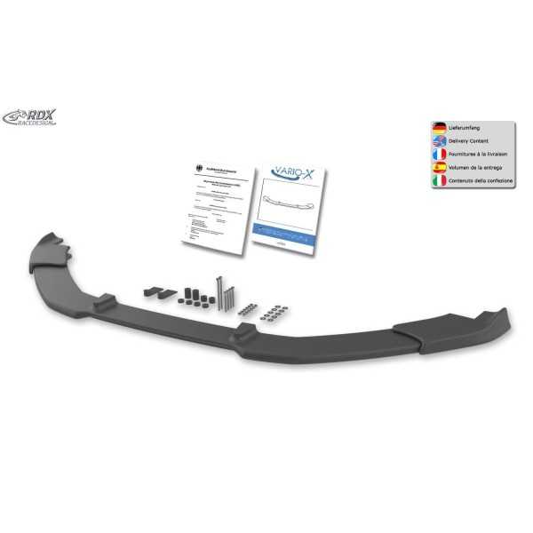 RDX Spoiler avant VARIO-X pour VW Golf 6 Plus (2008-2014) Séparateu...