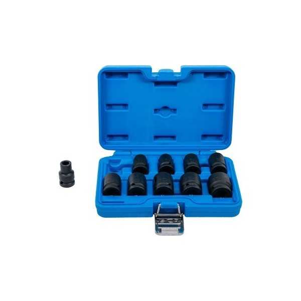 Jeu de douilles Ã  choc six pans 12 5 mm 1/2" 10 24 mm 10 piÃ¨ces