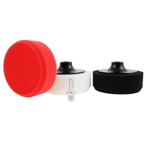 Lot de 3 éponges à polir + adaptateur |  | Lustreuse & Accessoire