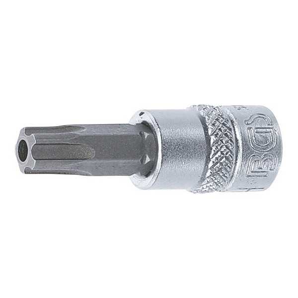 Douille Ã  embouts 6 3 mm 1/4" profil TS pour Torx Plus avec perÃ§age TS40