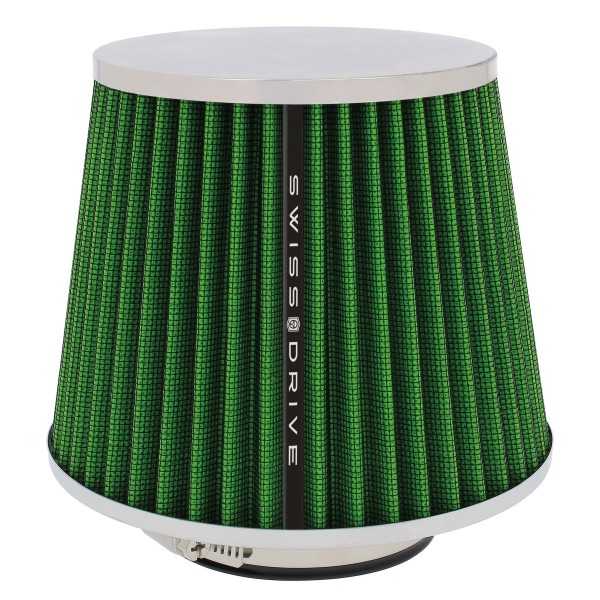 FILTRE A AIR CHROME VERT UNIV + 4 BAGUES