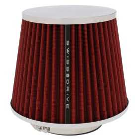 FILTRE A AIR CHROME ROUGE UNIV + 4 BAGUES