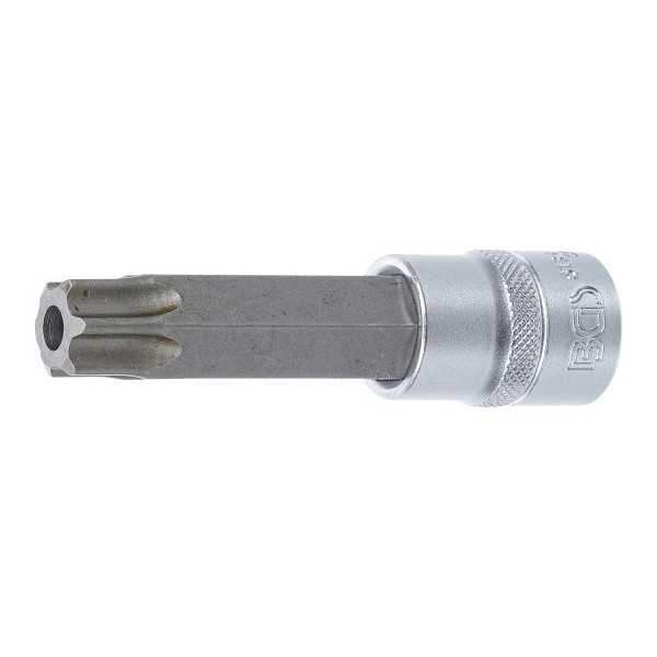 Douille Ã  embouts longueur 100 mm 12 5 mm 1/2" profil T pour Torx avec perÃ§age T80