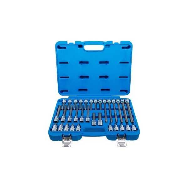 Jeu de douilles Ã  embouts carrÃ© femelle 12 5 mm 1/2" profil T pour Torx 32 piÃ¨ces