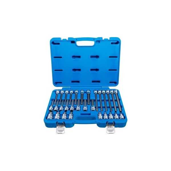 Jeu de douilles Ã  embouts 12 5 mm 1/2" six pans intÃ©rieurs 30 piÃ¨ces