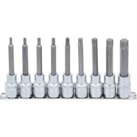 Jeu de douilles Ã  embouts carrÃ© femelle 12 5 mm 1/2" profil T pour Torx 9 piÃ¨ces