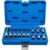 Jeu de douilles Ã  embouts 6 3 mm 1/4" / 12 5 mm 1/2" Profil T pour Torx 18 piÃ¨ces
