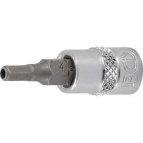 Douille Ã  embouts Empreinte carrÃ© femelle 6 3 mm 1/4" six pans femelle avec alÃ©sage 4 mm