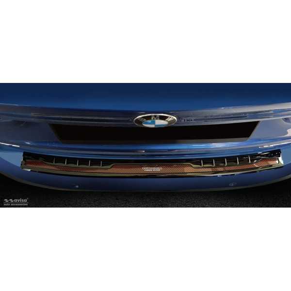 Protecteur de pare-chocs arrière pour BMW série X1 F48 (Fibre de Ca...