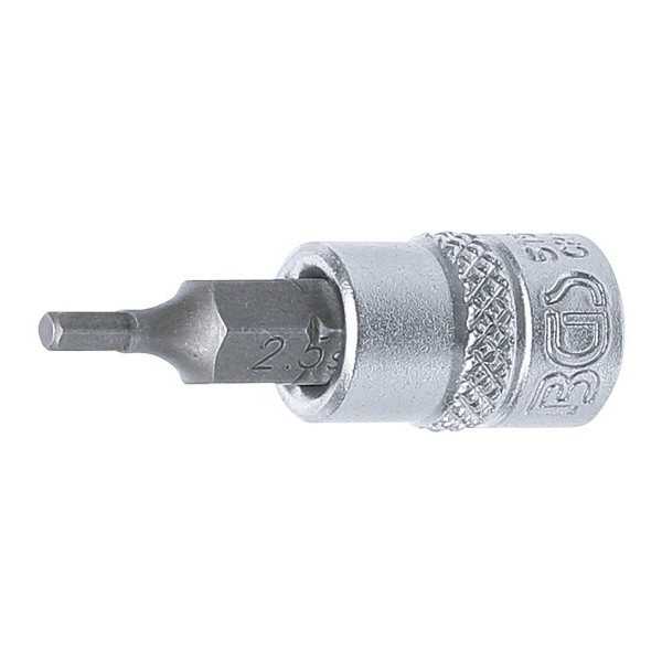 Douille Ã  embouts 6 3 mm 1/4" six pans intÃ©rieurs 2 5 mm