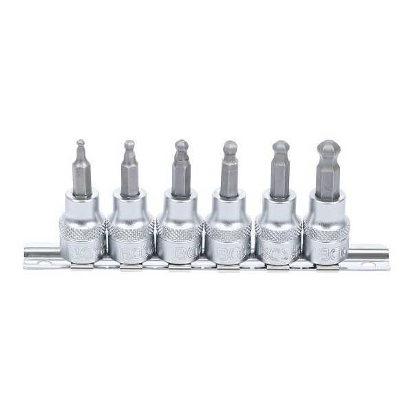 Jeu de douilles Ã  embouts 10 mm 3/8" six pans intÃ©rieurs avec tÃªte sphÃ©rique 3 8 mm 6 piÃ¨ces