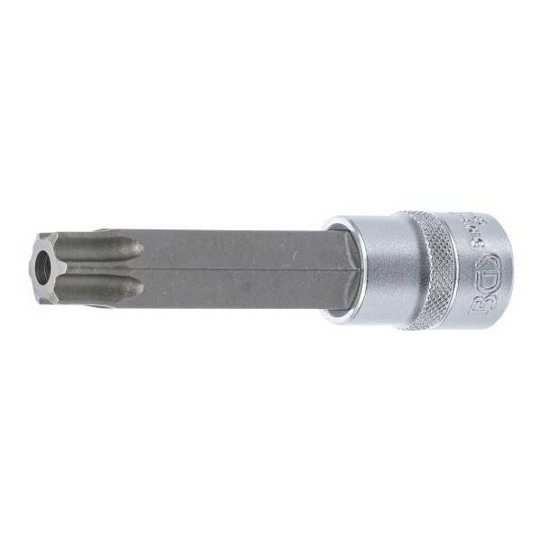 Douille Ã  embouts longueur 110 mm 12 5 mm 1/2" profil T pour Torx avec perÃ§age T80