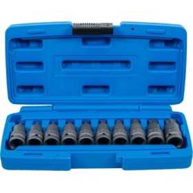 Jeu de douilles Ã  embouts Ã  choc 12 5 mm 1/2" Profil T pour Torx Plus T20 T70 10 piÃ¨ces