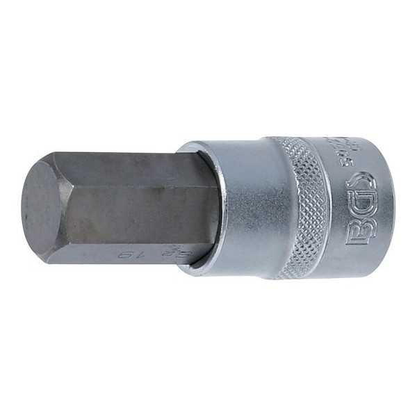 Douille Ã  embouts 12 5 mm 1/2" six pans intÃ©rieurs 19 mm