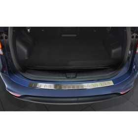 KIA Carens 2012 argent en acier protecteur pare-chocs arrière Satin...