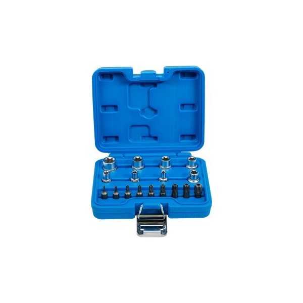 Jeu de Douilles profil E / profil T pour Torx 17 piÃ¨ces