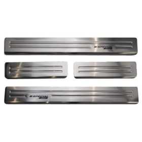  FL2018 seuils de portes "Special Edition" Satine d'argent en acier 4pcs