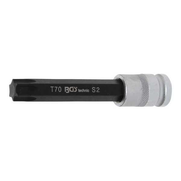 Douille Ã  embouts longueur 120 mm 12 5 mm 1/2" profil T pour Torx T70