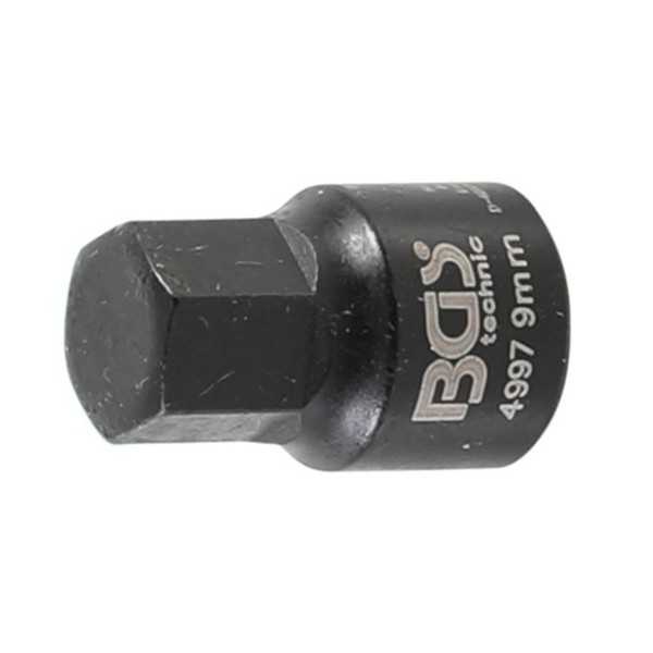 Douille pour Ã©trier six pans intÃ©rieurs extra court 9 mm