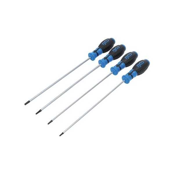 Jeu de tournevis extra longs Profil TS pour Torx Plus T15 T30 4 piÃ¨ces