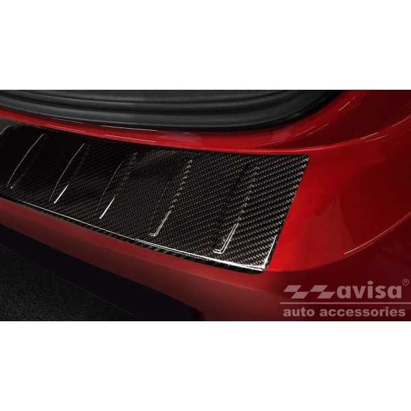 OPEL CORSA F VI 5D GS 2019 Ligne de protection pare-chocs arriÃ¨re en fibre de carbone de noir