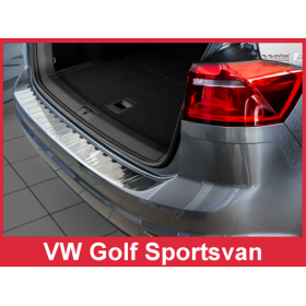 Protection de pare-chocs arrière pour Volkswagen Golf Sportsvan (Ac...