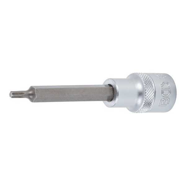 Douille Ã  embouts longueur 100 mm 12 5 mm 1/2" profil T pour Torx T20