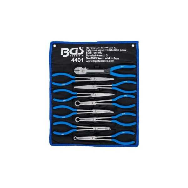 Jeu de pinces Ã  long bec plates et de capuchon de bougie dâ€™ignition extra long 9 piÃ¨ces