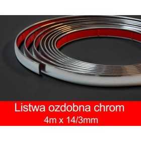 Ruban chromÃ© 4mx14 / 3mm
