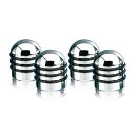 Foliatec Bouchon de valaveÂ AirCaps Chrome + 3 Caoutchouc noir