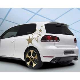 Foliatec Autocollant - Stars - d'or - Largeur 63cm x Hauteur 39cm |...