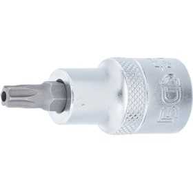 Douille Ã  embouts 12 5 mm 1/2" profil T pour Torx avec perÃ§age T40