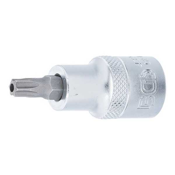 Douille Ã  embouts 12 5 mm 1/2" profil T pour Torx avec perÃ§age T40