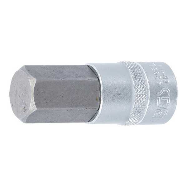 Douille Ã  embouts longueur 70 mm 12 5 mm 1/2" six pans intÃ©rieurs 22 mm