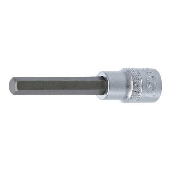 Douille Ã  embouts longueur 100 mm 12 5 mm 1/2" six pans intÃ©rieurs 10 mm