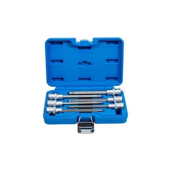 Jeu de douilles Ã  embouts 12 5 mm 1/2" six pans intÃ©rieurs avec tÃªte sphÃ©rique 5 12 mm 6 piÃ¨ces