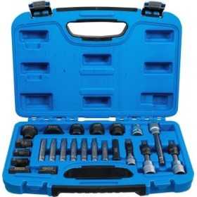 Jeu de clÃ©s Ã  embouts et douilles pour alternateur 23 piÃ¨ces