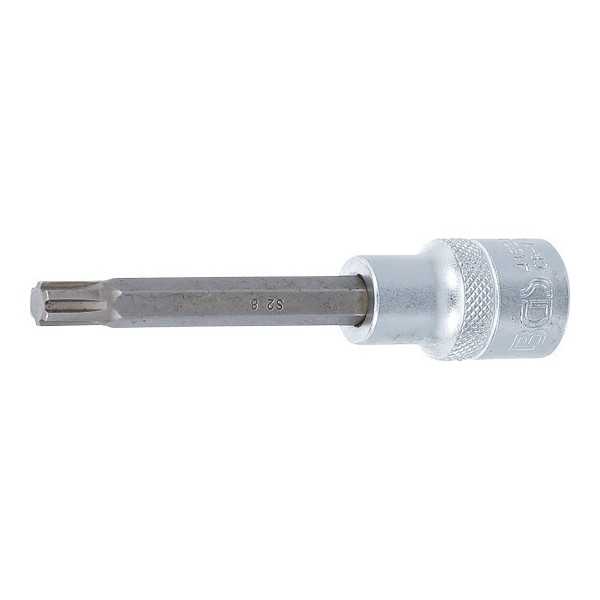 Douilles Ã  embouts longueur 100 mm 12 5 mm 1/2" profil cannelÃ© pour RIBE M8