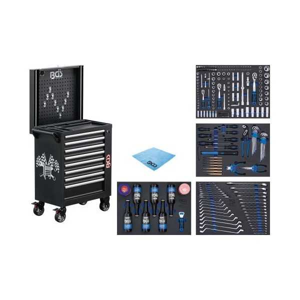 Servante d'atelier 8 tiroirs avec 263 outils