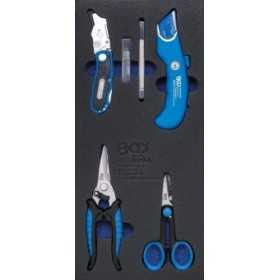 Insert de servante d'atelier 1/3 : Jeu de couteaux et cisailles 6 piÃ¨ces