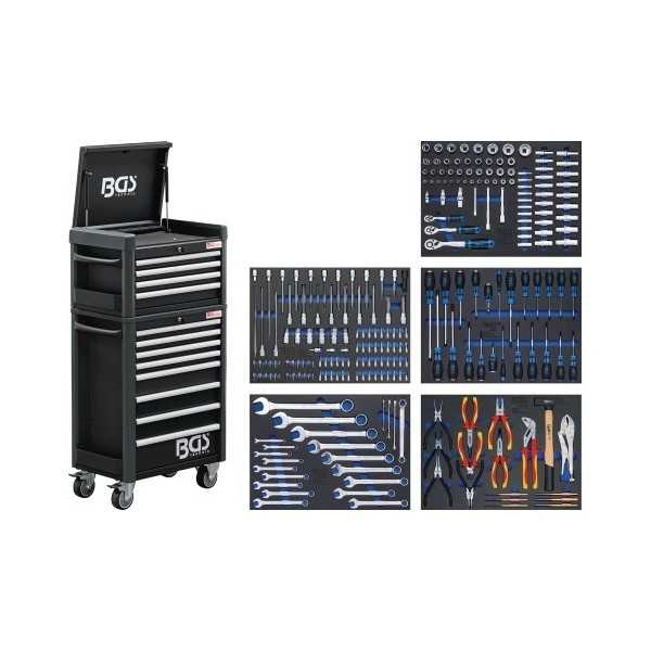 Servante d'atelier Profil Standard Maxi 12 tiroirs avec 263 outils