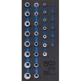 Insert de servante d'atelier 1/3 : Jeu de douilles de clÃ© douze pans 6 3 mm 1/4" / 12 5 mm 1/2" 29 piÃ¨ces