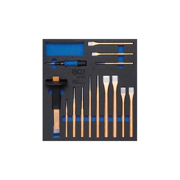 Insert de servante d'atelier 2/3 : Pointeaux burins chasse goupilles 14 piÃ¨ces