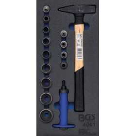 Insert de servante d'atelier 1/3 : Jeu de pointeaux marteau 15 piÃ¨ces