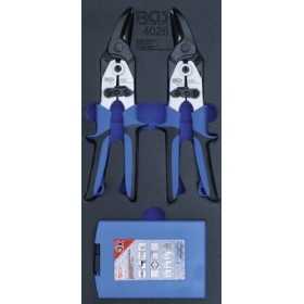 Insert de servante d'atelier 1/3 : Cisailles Ã  tÃ´le forets Ã©tagÃ©s 5 piÃ¨ces