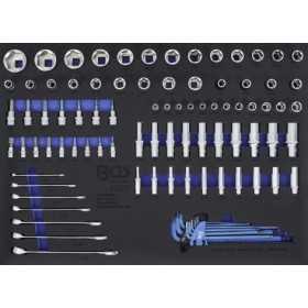 Insert de servante d'atelier 3/3 : Douilles pour clÃ©s Ã  douille / clÃ©s mixtes tailles en pouces 90 piÃ¨ces