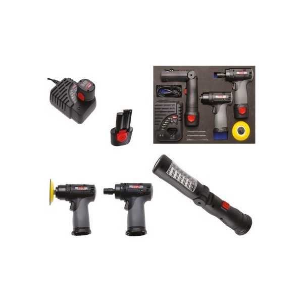 Kit de ponÃ§age et polissage Ã  accu en Insert de servante d'atelier 10 8 V 8 piÃ¨ces